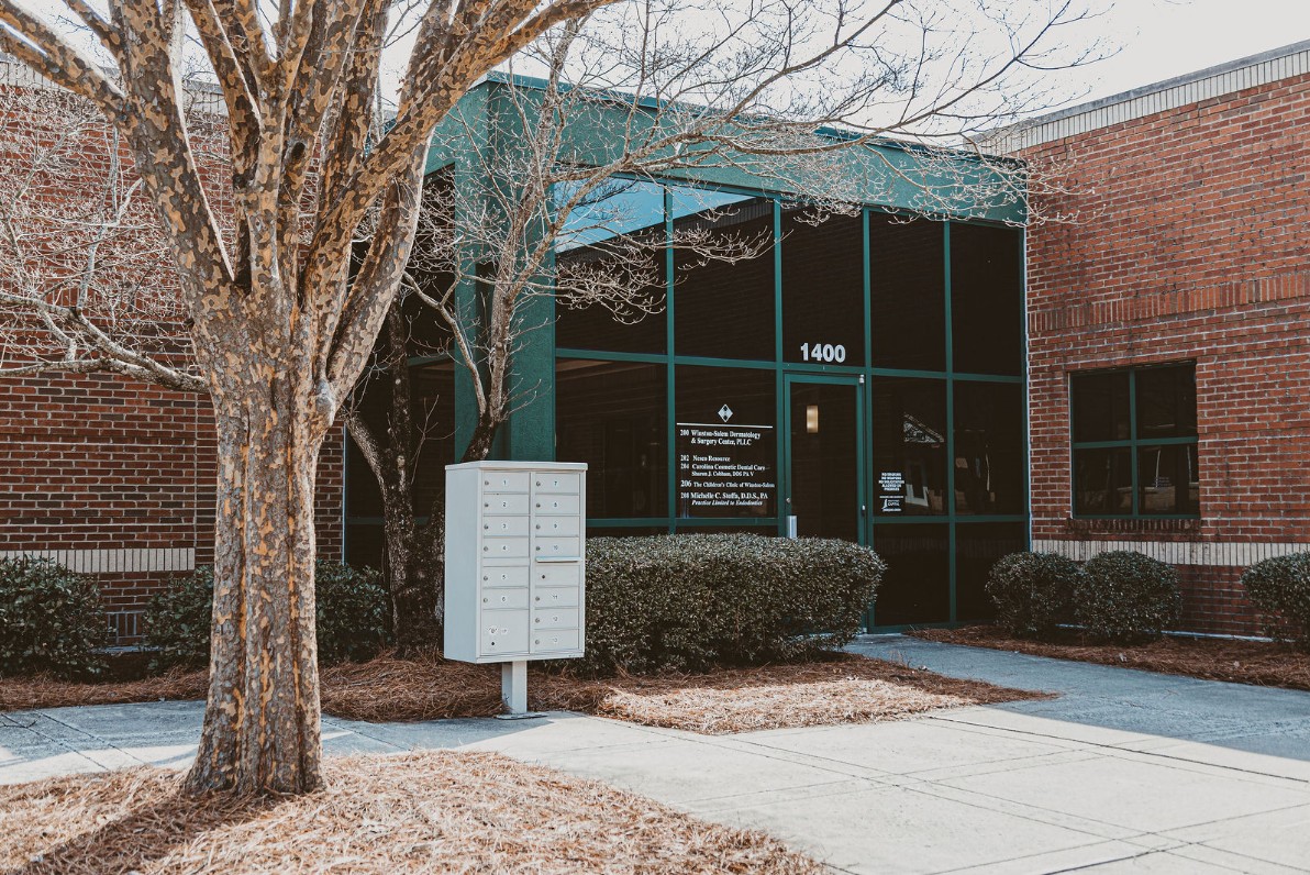 outside of building enterance